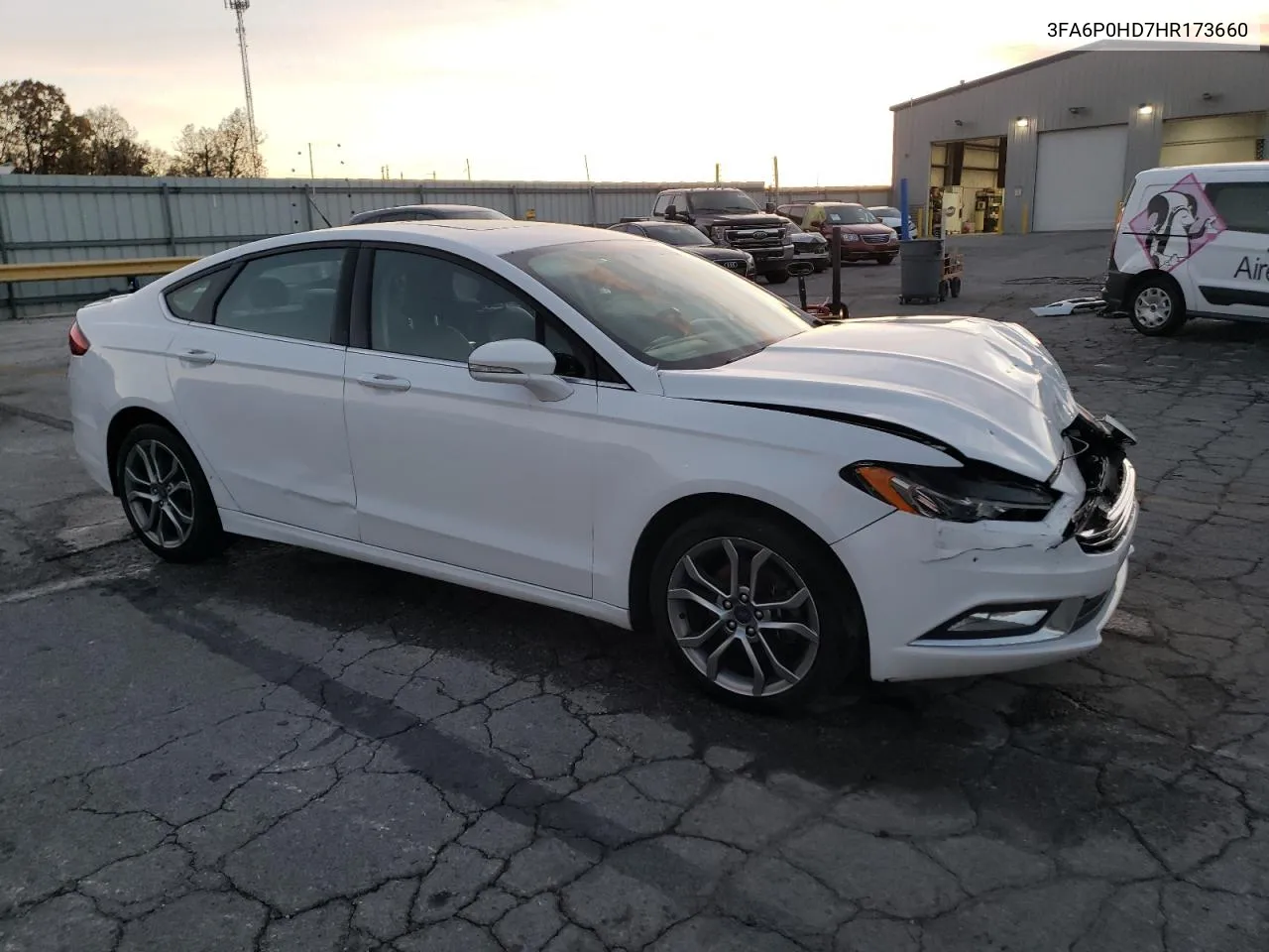 2017 Ford Fusion Se VIN: 3FA6P0HD7HR173660 Lot: 79251144