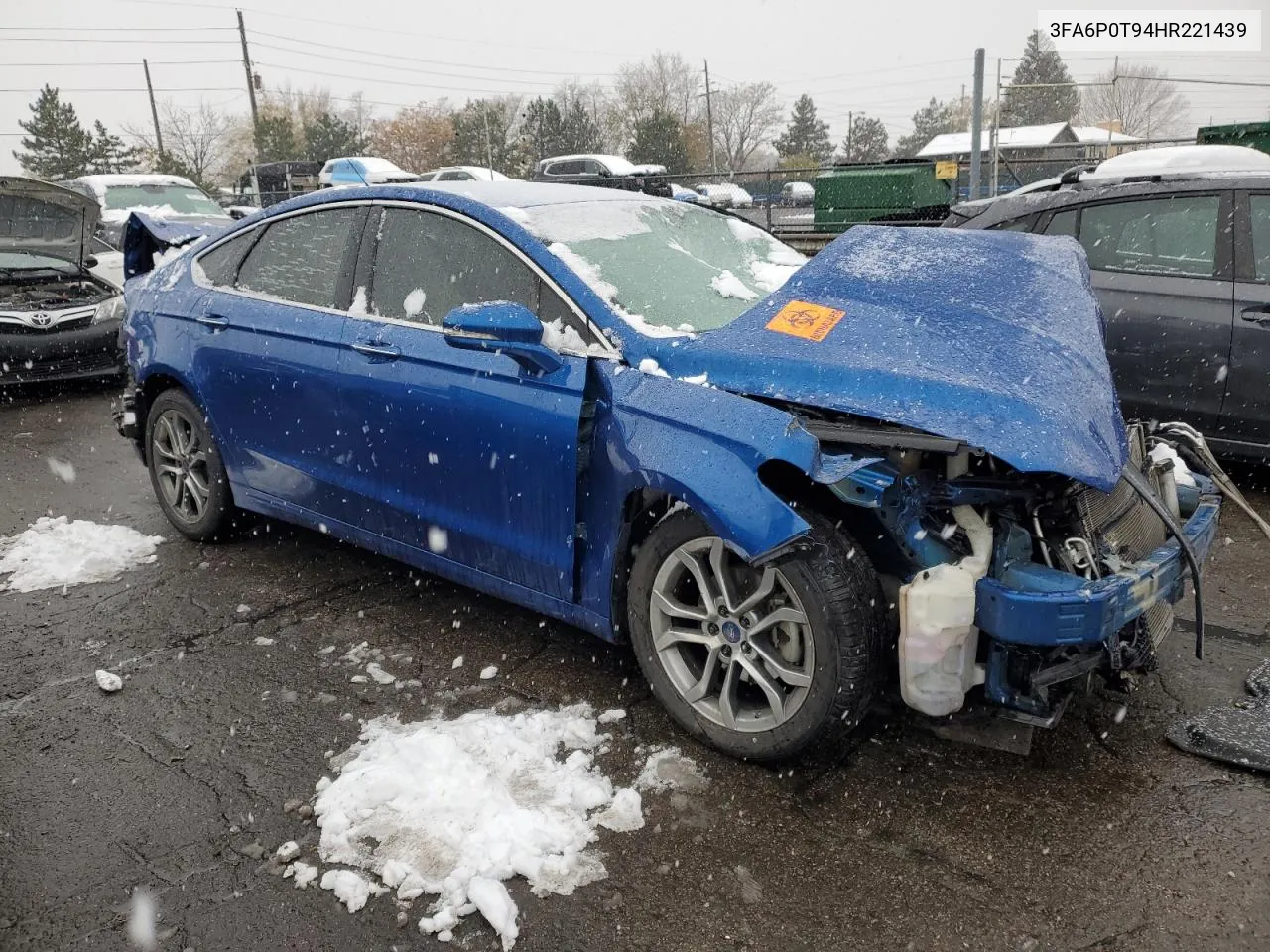 3FA6P0T94HR221439 2017 Ford Fusion Se