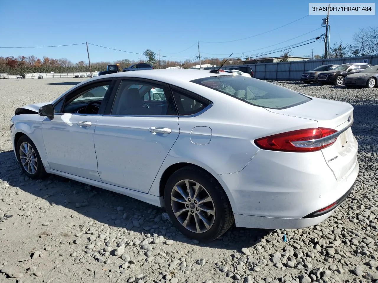 2017 Ford Fusion Se VIN: 3FA6P0H71HR401484 Lot: 79611294