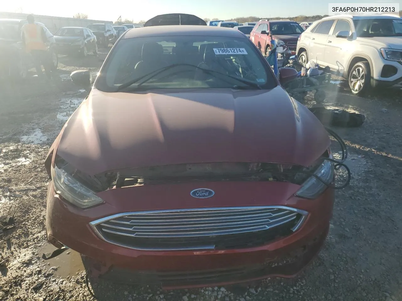 2017 Ford Fusion Se VIN: 3FA6P0H70HR212213 Lot: 79861274