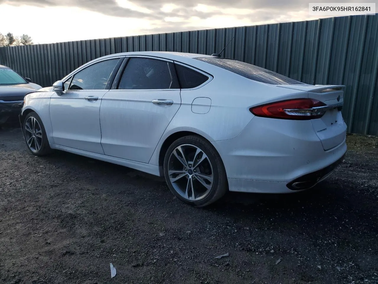 2017 Ford Fusion Titanium VIN: 3FA6P0K95HR162841 Lot: 79889424