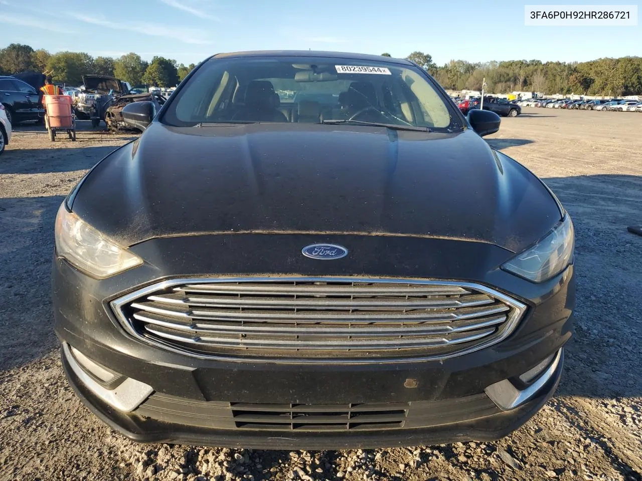 2017 Ford Fusion Se VIN: 3FA6P0H92HR286721 Lot: 80239544