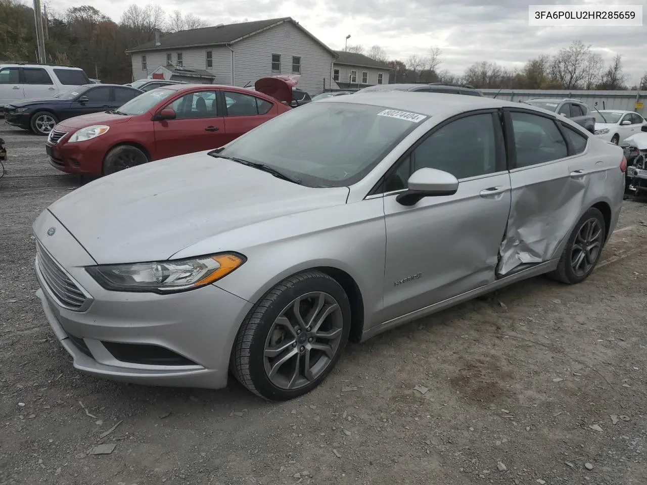 2017 Ford Fusion Se Hybrid VIN: 3FA6P0LU2HR285659 Lot: 80274404