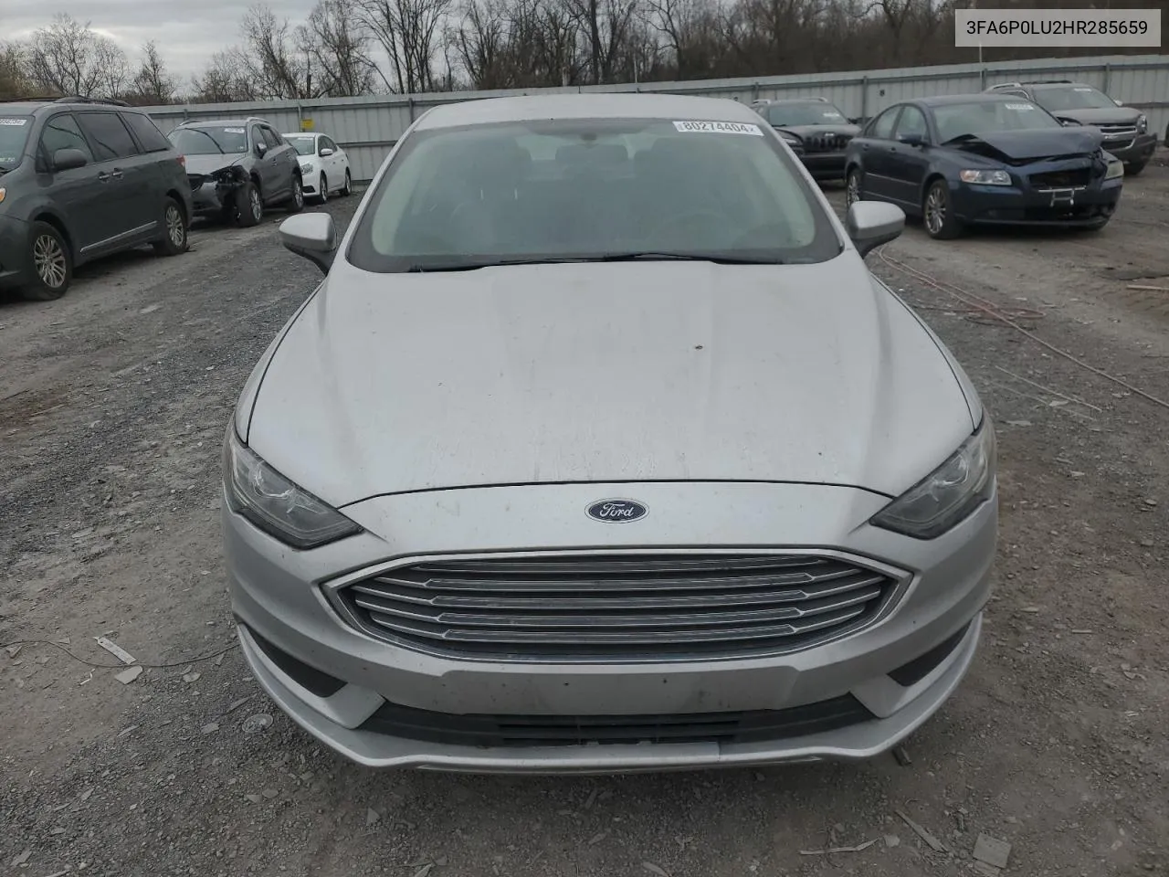 2017 Ford Fusion Se Hybrid VIN: 3FA6P0LU2HR285659 Lot: 80274404