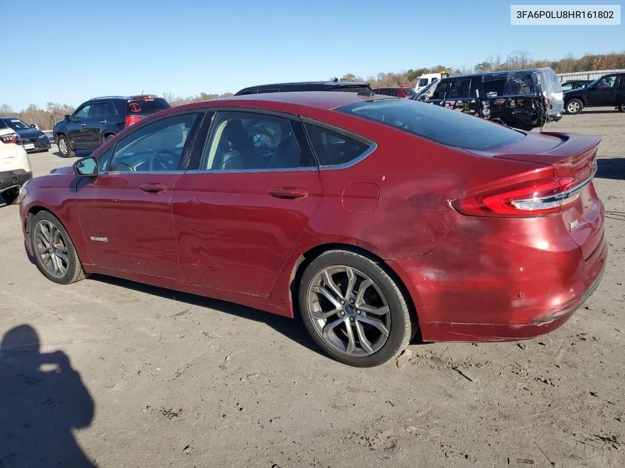 2017 Ford Fusion Se Hybrid VIN: 3FA6P0LU8HR161802 Lot: 80500354