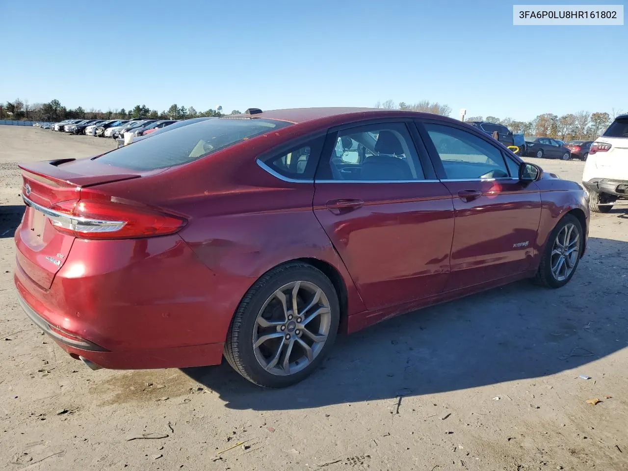 2017 Ford Fusion Se Hybrid VIN: 3FA6P0LU8HR161802 Lot: 80500354