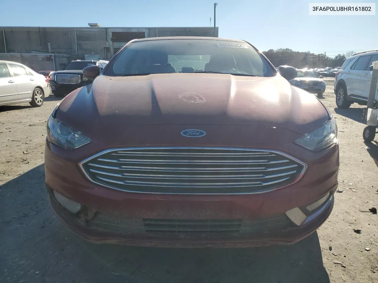 2017 Ford Fusion Se Hybrid VIN: 3FA6P0LU8HR161802 Lot: 80500354