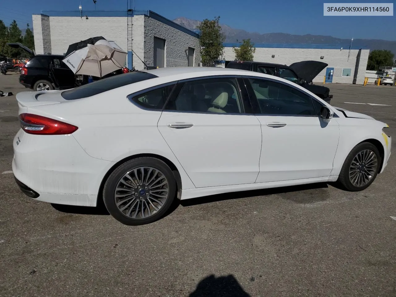 2017 Ford Fusion Titanium VIN: 3FA6P0K9XHR114560 Lot: 80542554