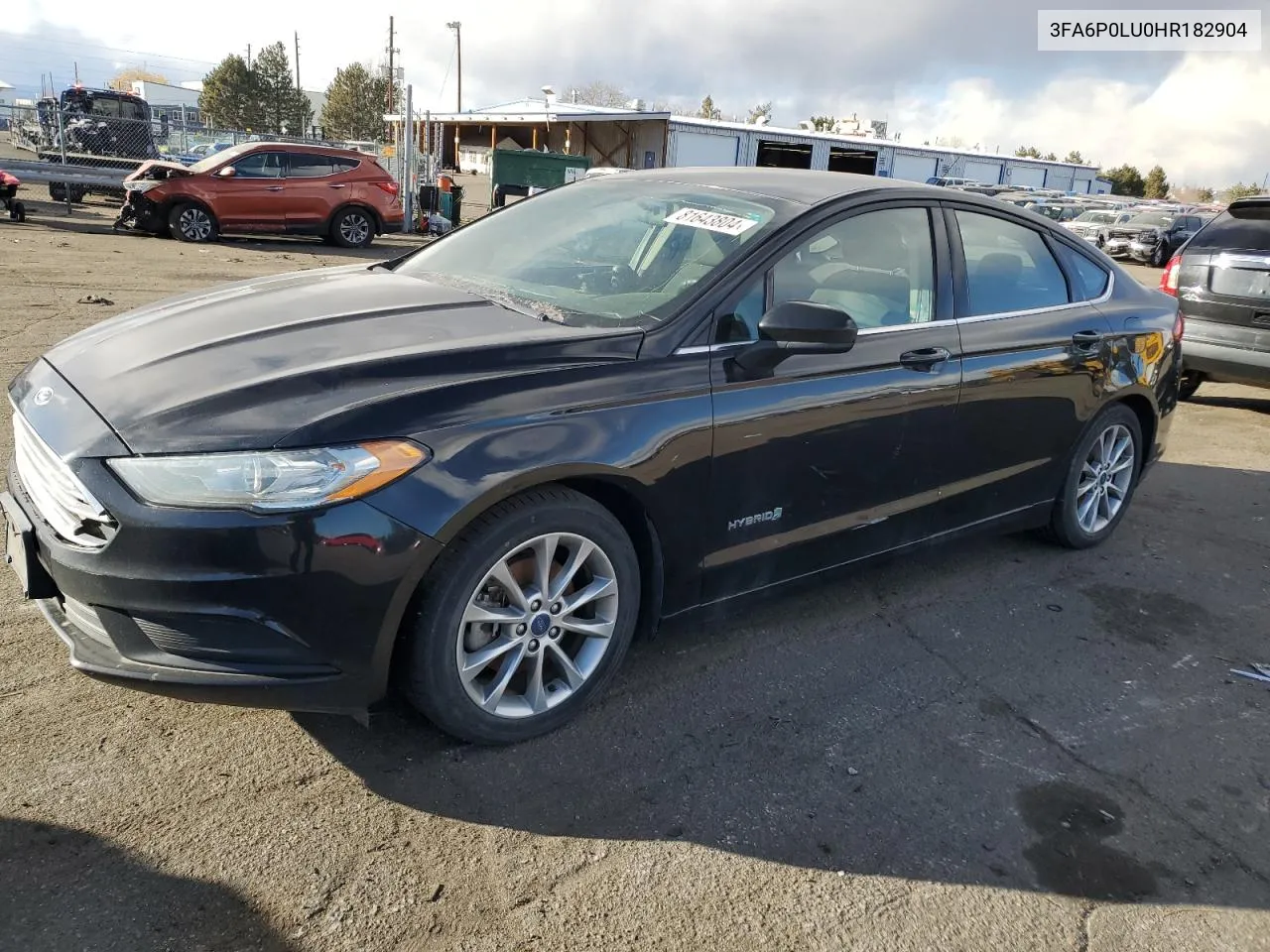 2017 Ford Fusion Se Hybrid VIN: 3FA6P0LU0HR182904 Lot: 81643804