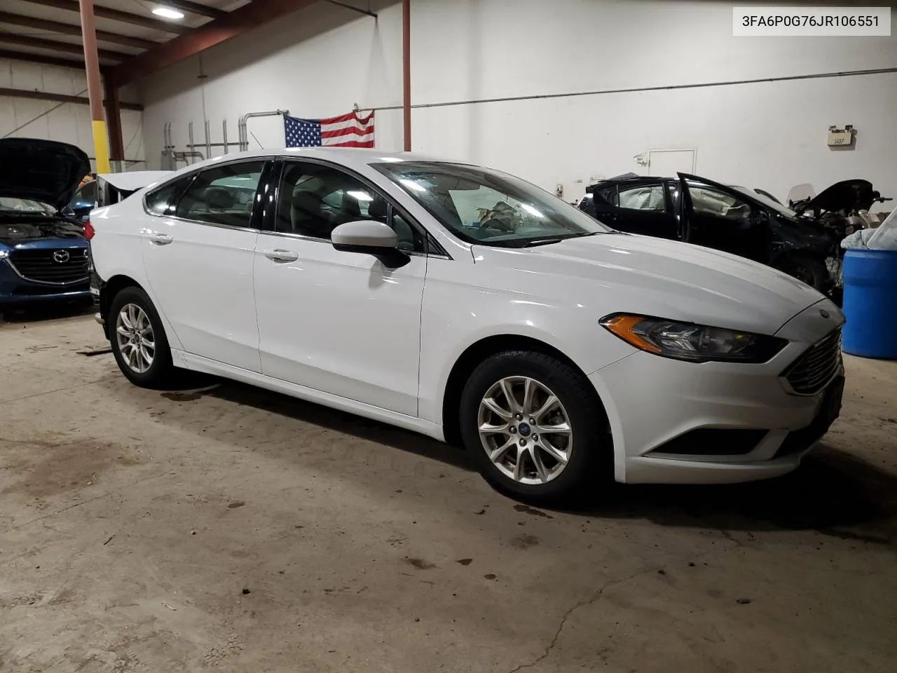 2018 Ford Fusion S VIN: 3FA6P0G76JR106551 Lot: 36880994