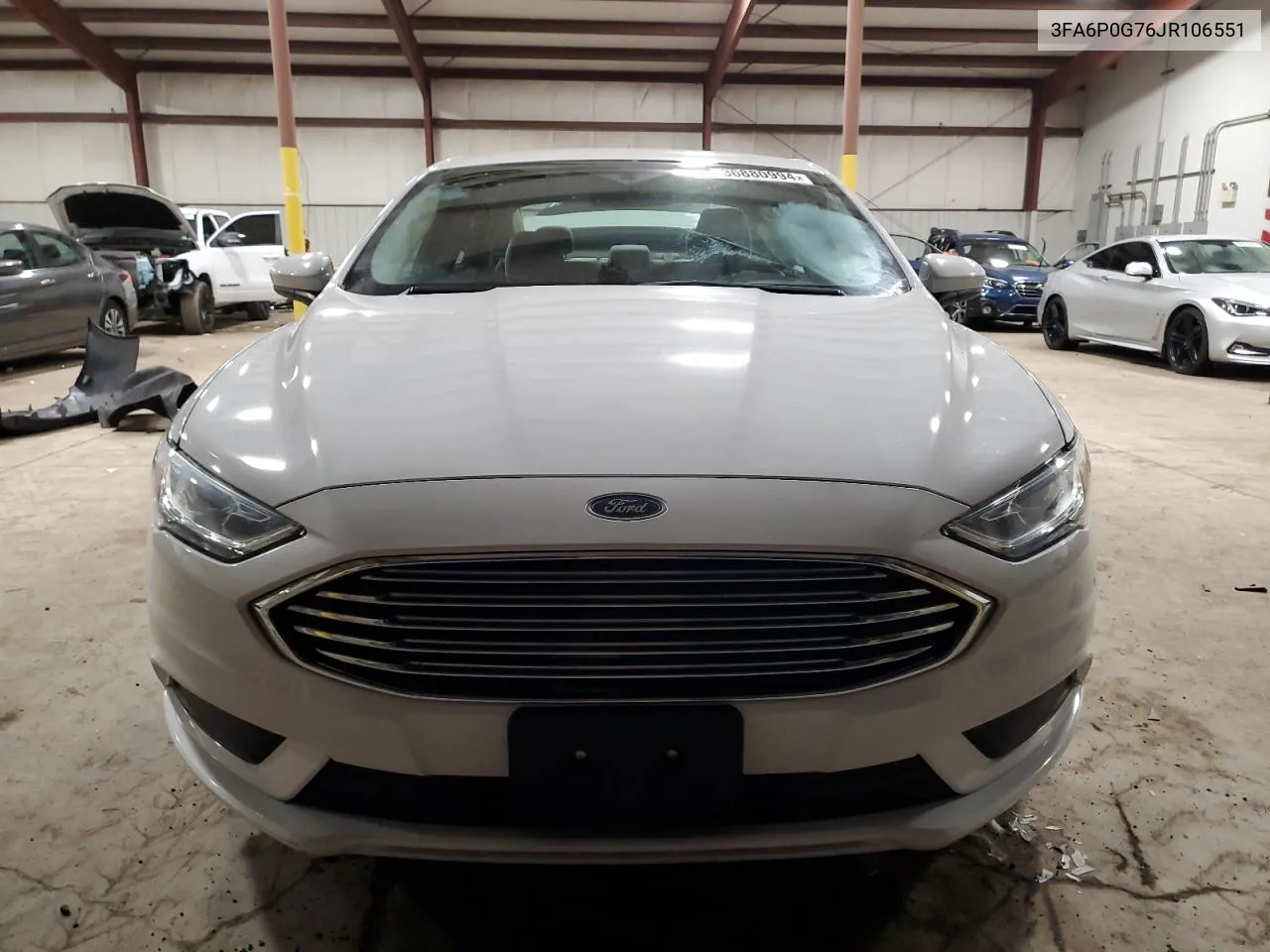 2018 Ford Fusion S VIN: 3FA6P0G76JR106551 Lot: 36880994