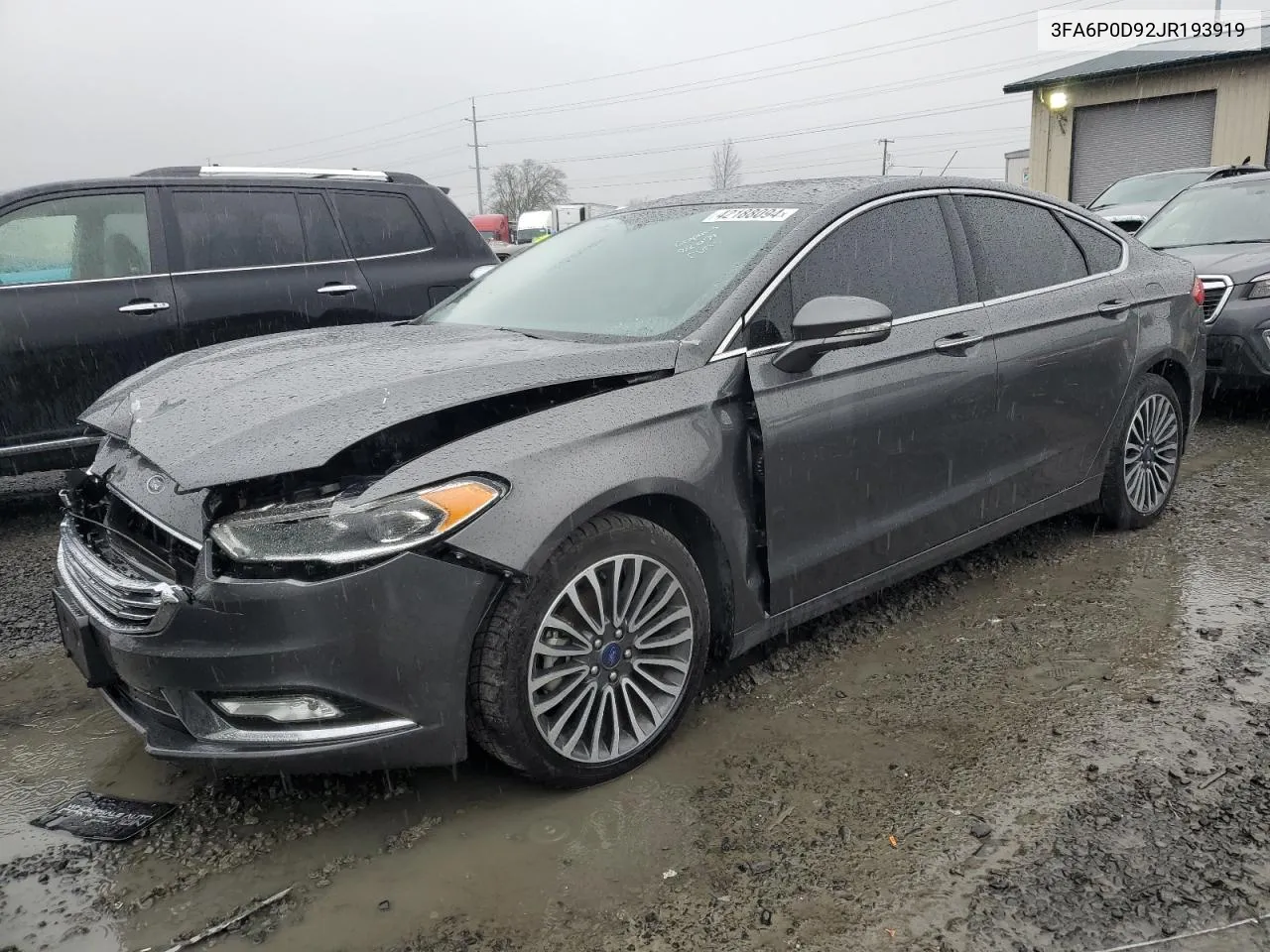 2018 Ford Fusion Titanium/Platinum VIN: 3FA6P0D92JR193919 Lot: 42188094