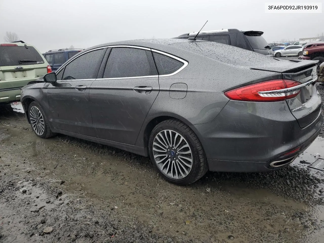 2018 Ford Fusion Titanium/Platinum VIN: 3FA6P0D92JR193919 Lot: 42188094