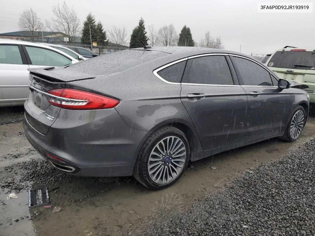 2018 Ford Fusion Titanium/Platinum VIN: 3FA6P0D92JR193919 Lot: 42188094