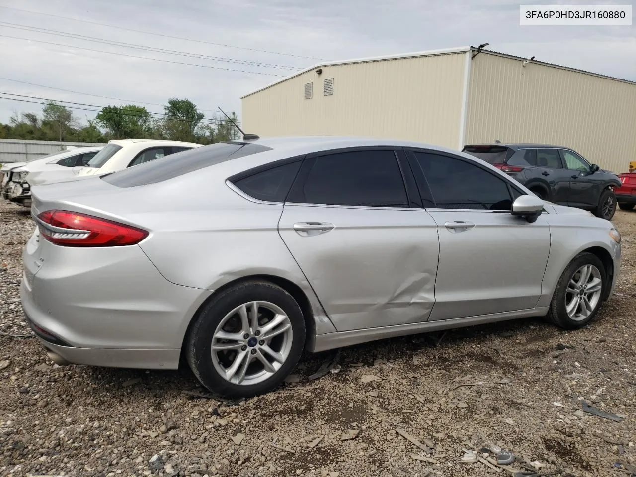 2018 Ford Fusion Se VIN: 3FA6P0HD3JR160880 Lot: 47222704