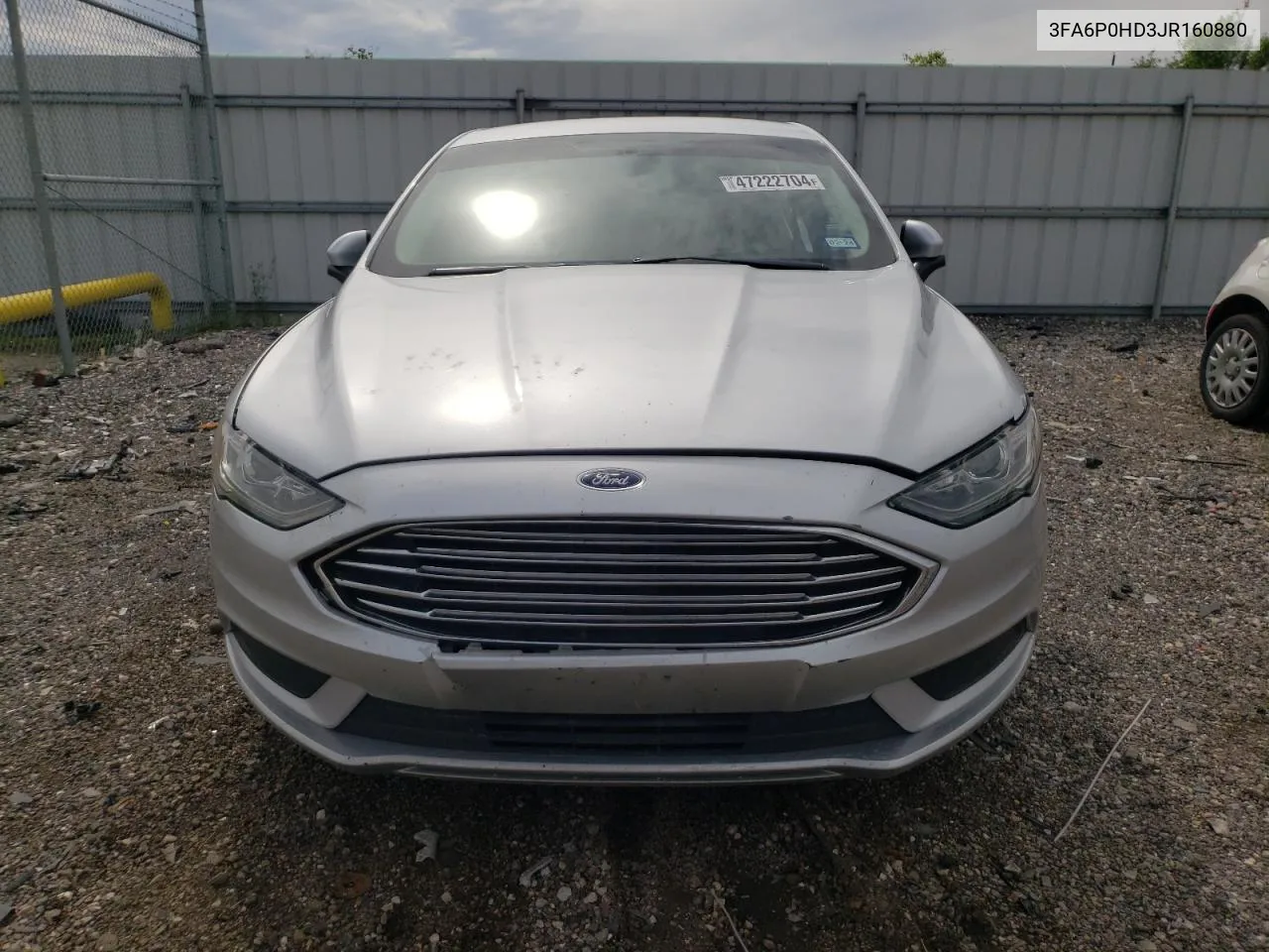 2018 Ford Fusion Se VIN: 3FA6P0HD3JR160880 Lot: 47222704