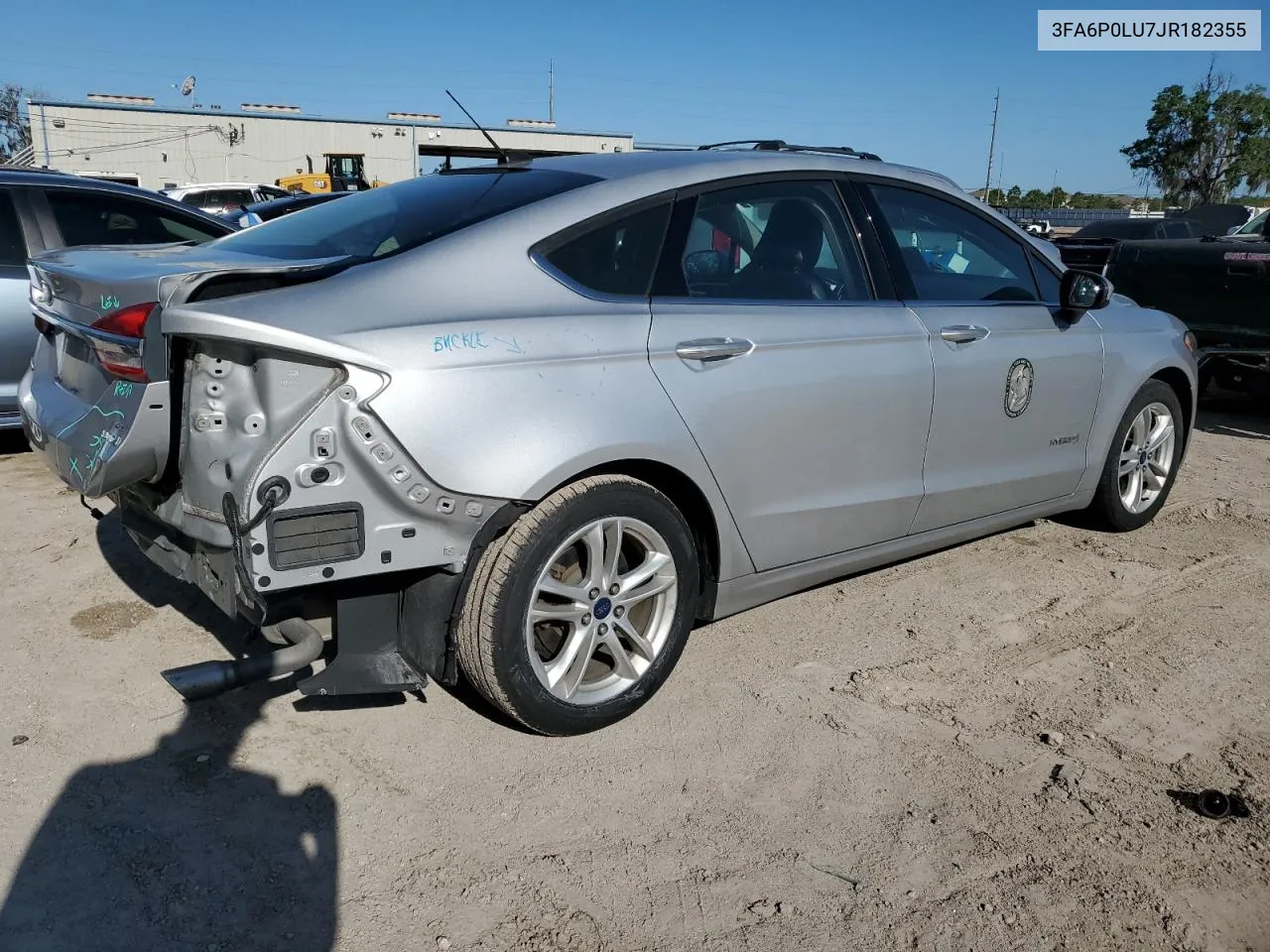 3FA6P0LU7JR182355 2018 Ford Fusion Se Hybrid