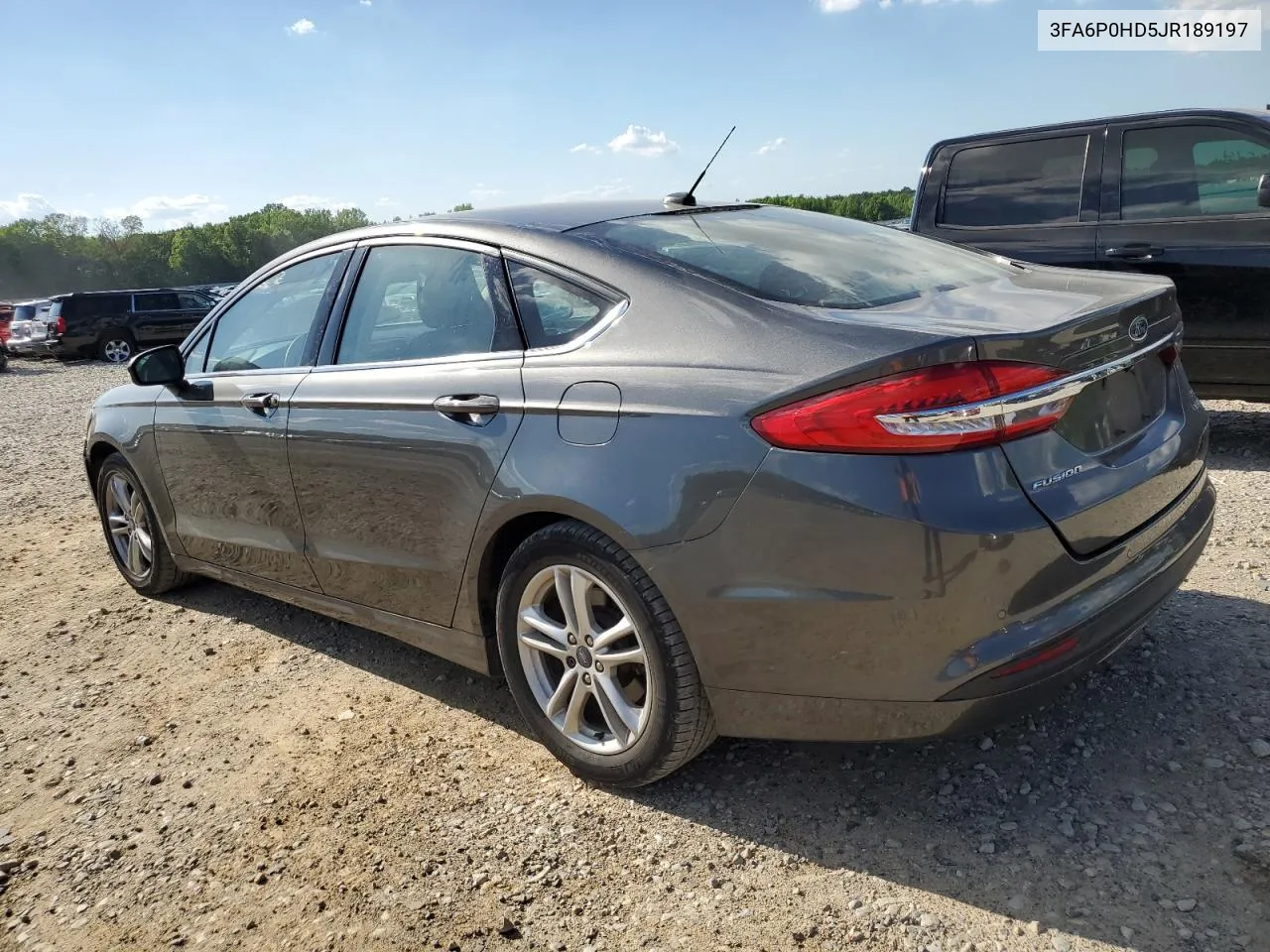 2018 Ford Fusion Se VIN: 3FA6P0HD5JR189197 Lot: 52661694