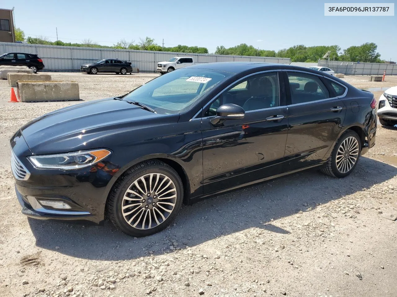 2018 Ford Fusion Titanium/Platinum VIN: 3FA6P0D96JR137787 Lot: 53200724