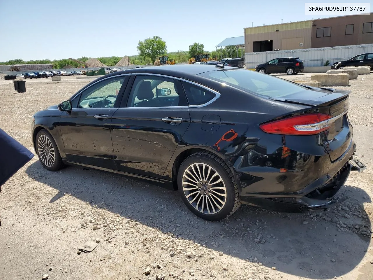 2018 Ford Fusion Titanium/Platinum VIN: 3FA6P0D96JR137787 Lot: 53200724