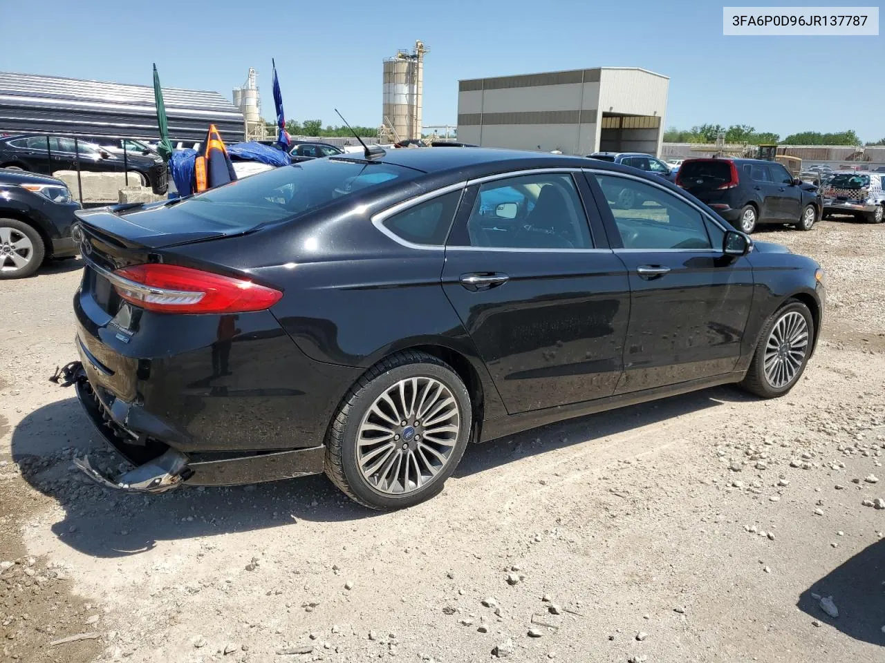 2018 Ford Fusion Titanium/Platinum VIN: 3FA6P0D96JR137787 Lot: 53200724