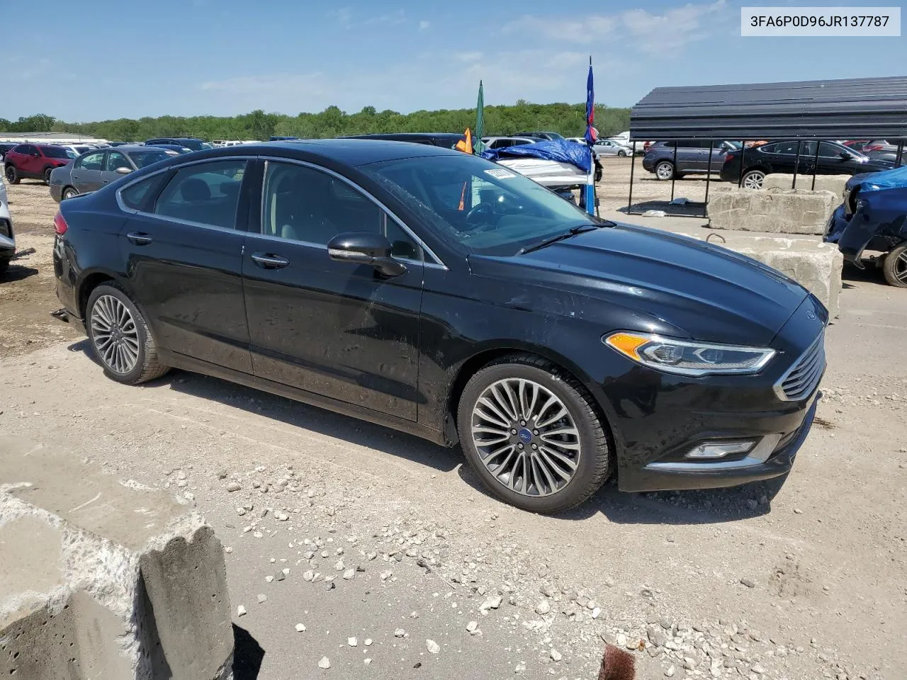 2018 Ford Fusion Titanium/Platinum VIN: 3FA6P0D96JR137787 Lot: 53200724