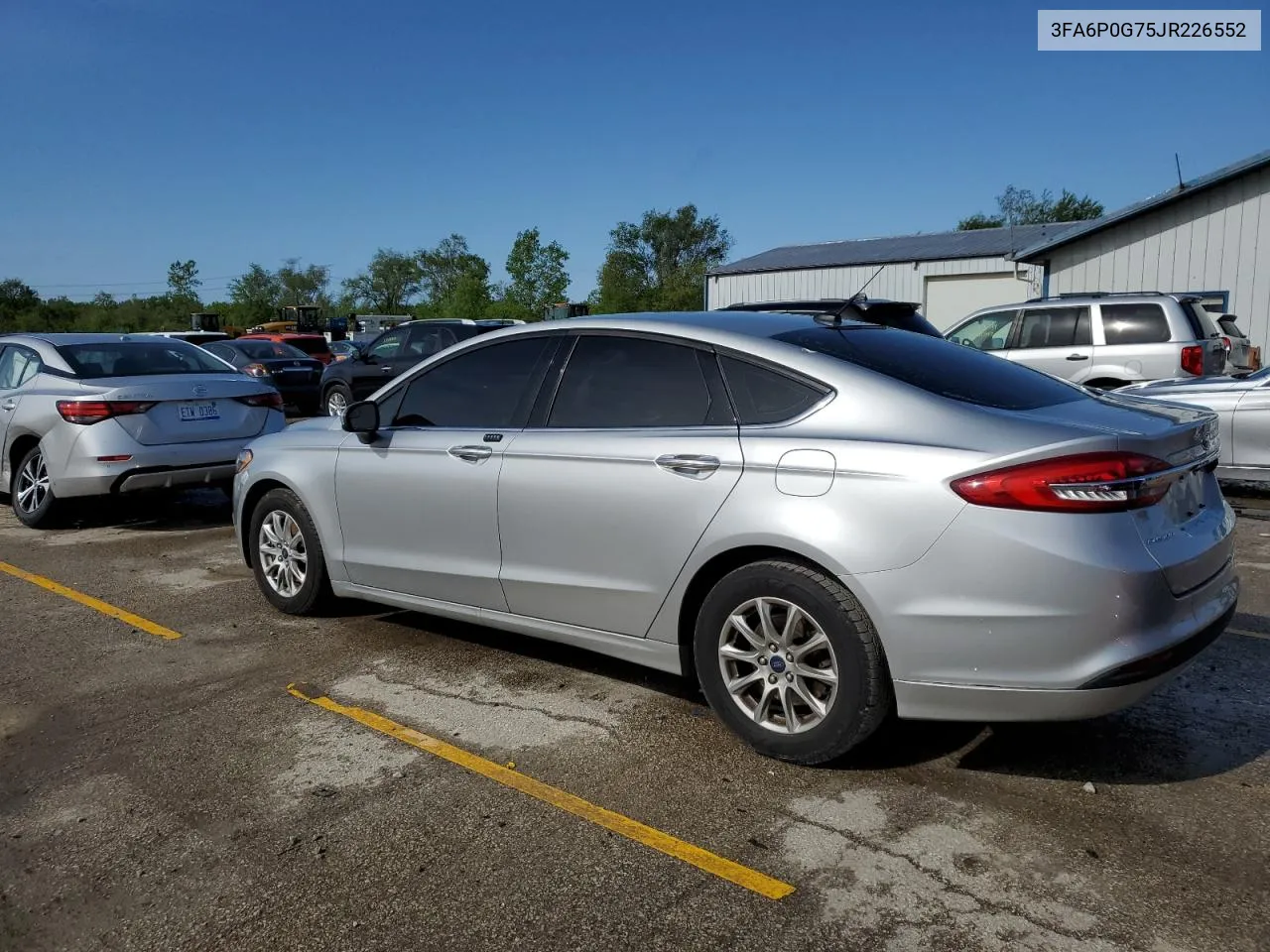 2018 Ford Fusion S VIN: 3FA6P0G75JR226552 Lot: 53572754