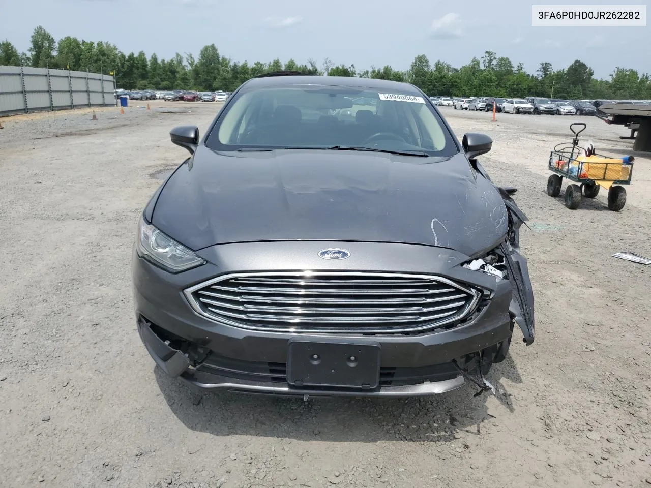 2018 Ford Fusion Se VIN: 3FA6P0HD0JR262282 Lot: 53940864