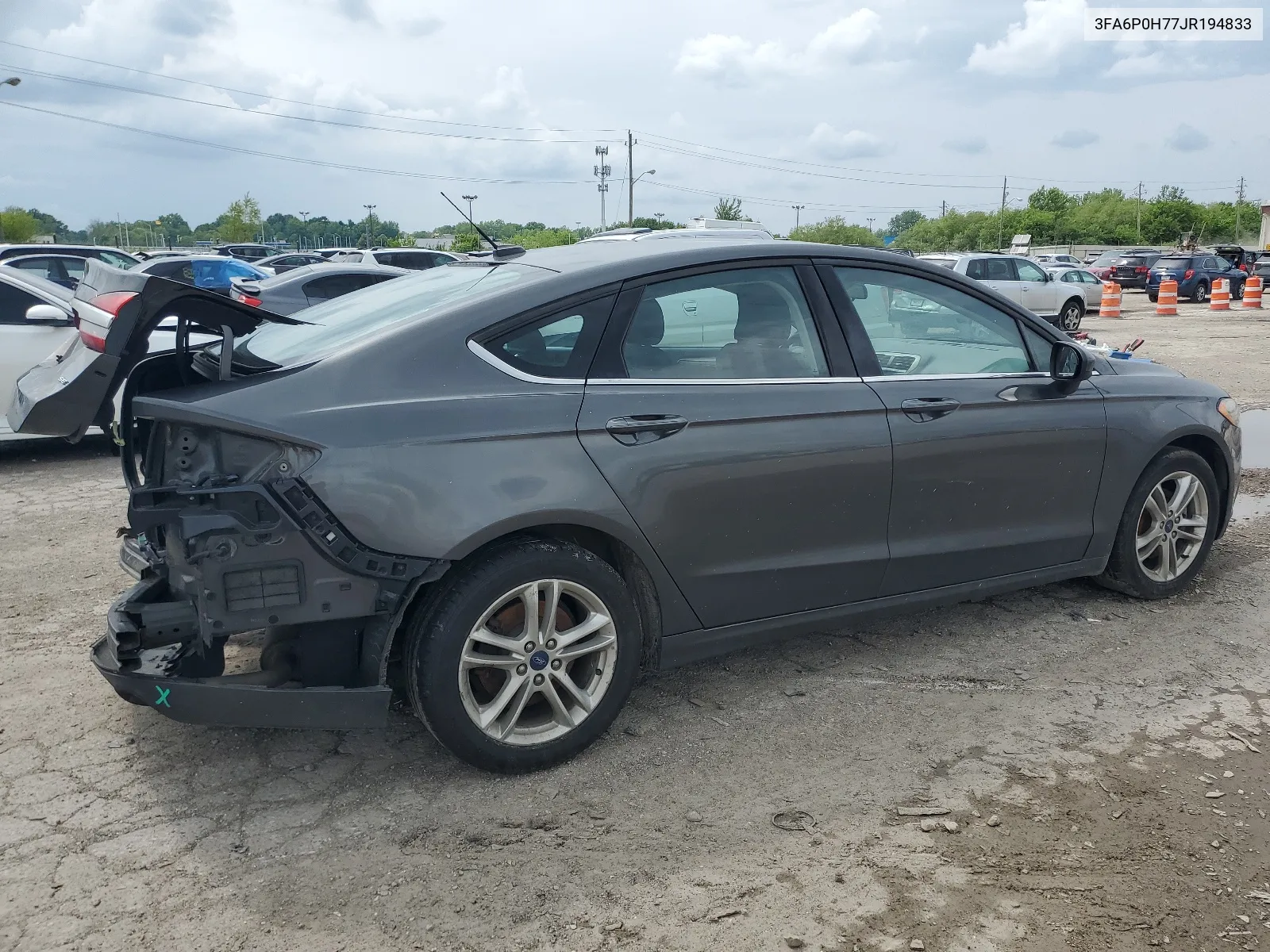 2018 Ford Fusion Se VIN: 3FA6P0H77JR194833 Lot: 54948894