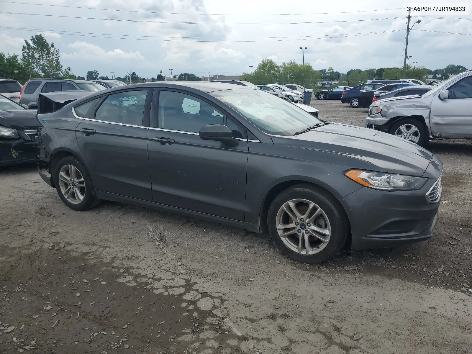 2018 Ford Fusion Se VIN: 3FA6P0H77JR194833 Lot: 54948894