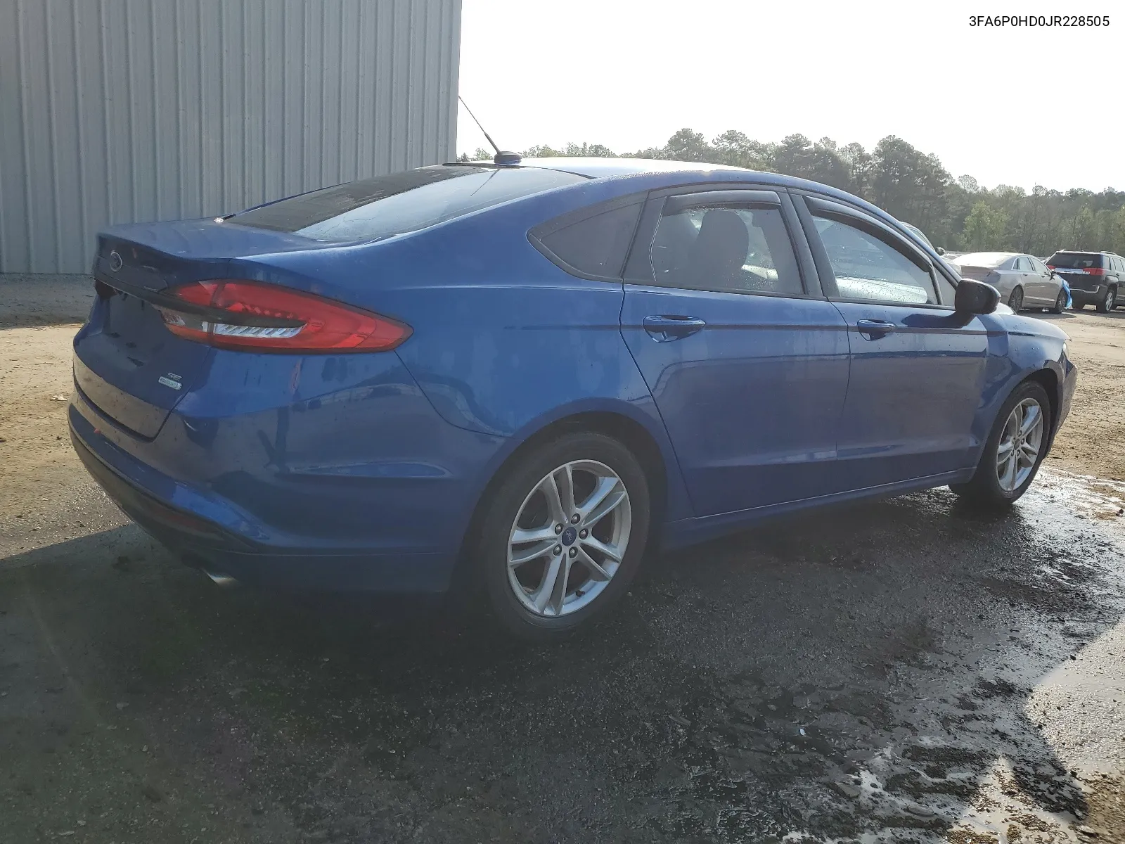 2018 Ford Fusion Se VIN: 3FA6P0HD0JR228505 Lot: 55370094