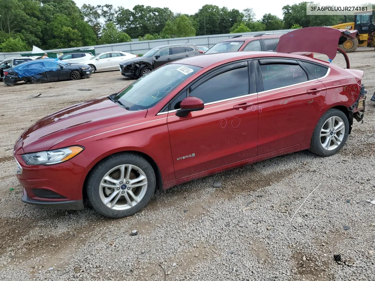 2018 Ford Fusion Se Hybrid VIN: 3FA6P0LU0JR274181 Lot: 55382104