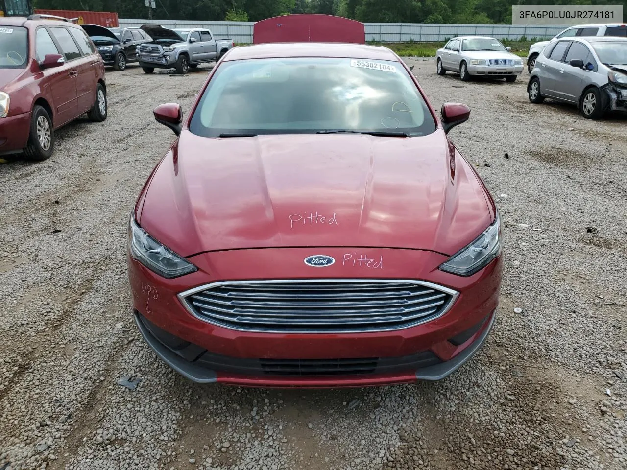 2018 Ford Fusion Se Hybrid VIN: 3FA6P0LU0JR274181 Lot: 55382104