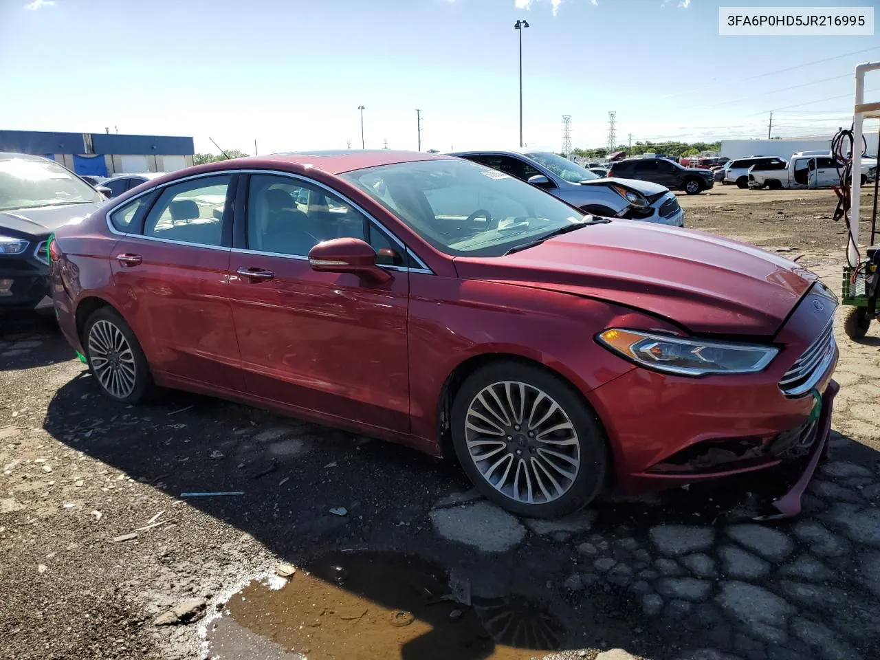 2018 Ford Fusion Se VIN: 3FA6P0HD5JR216995 Lot: 56389584