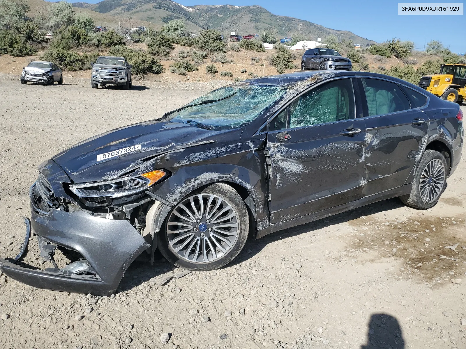 2018 Ford Fusion Titanium/Platinum VIN: 3FA6P0D9XJR161929 Lot: 57037324