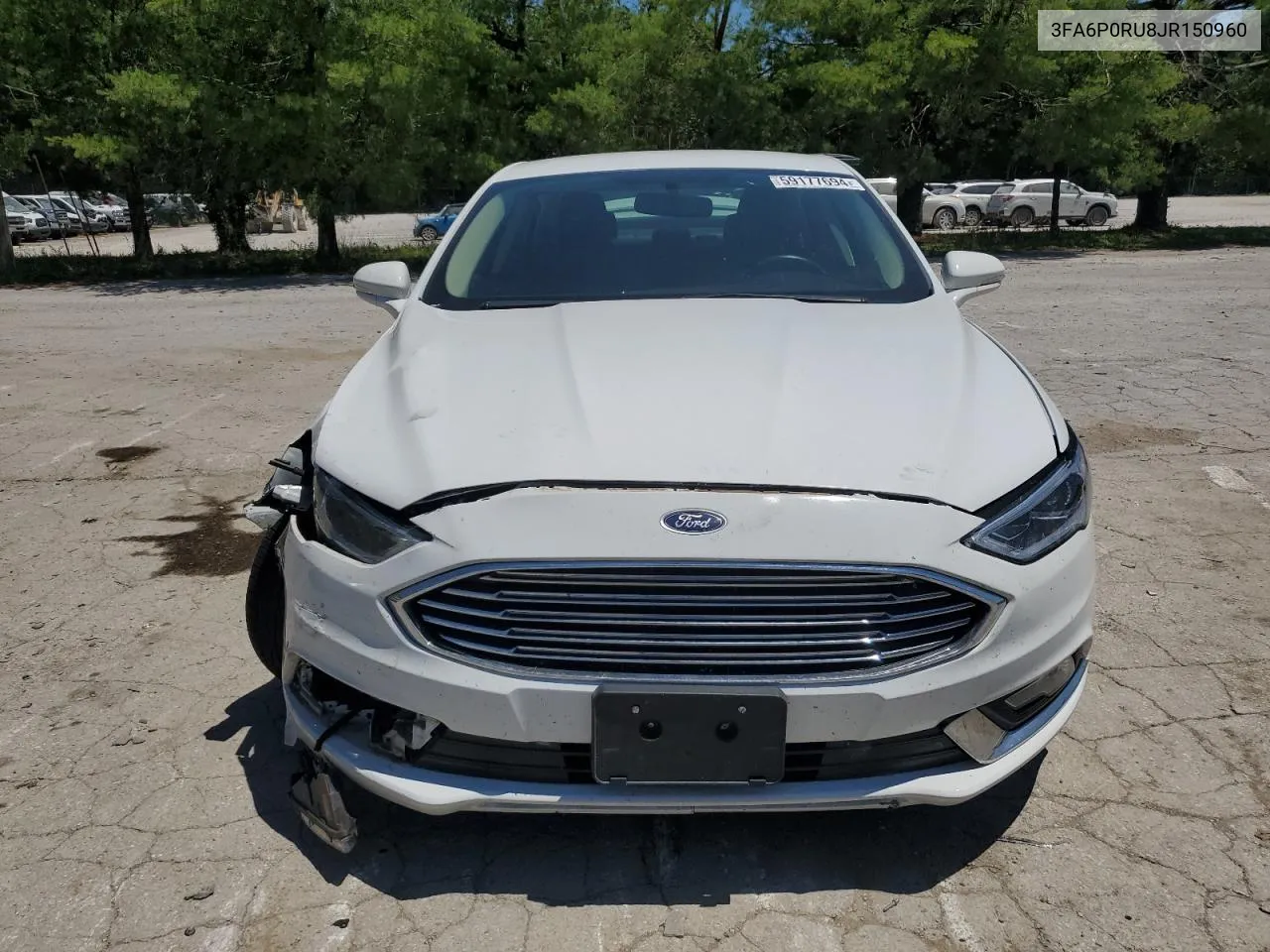 2018 Ford Fusion Titanium/Platinum Hev VIN: 3FA6P0RU8JR150960 Lot: 59177694