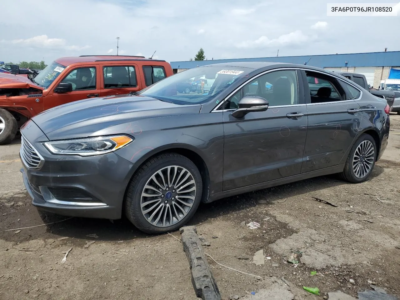 2018 Ford Fusion Se VIN: 3FA6P0T96JR108520 Lot: 59301944