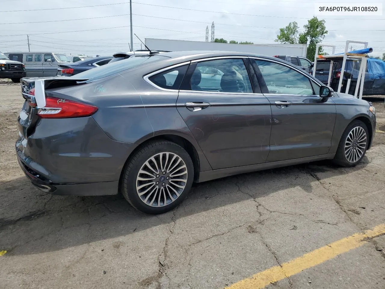 2018 Ford Fusion Se VIN: 3FA6P0T96JR108520 Lot: 59301944