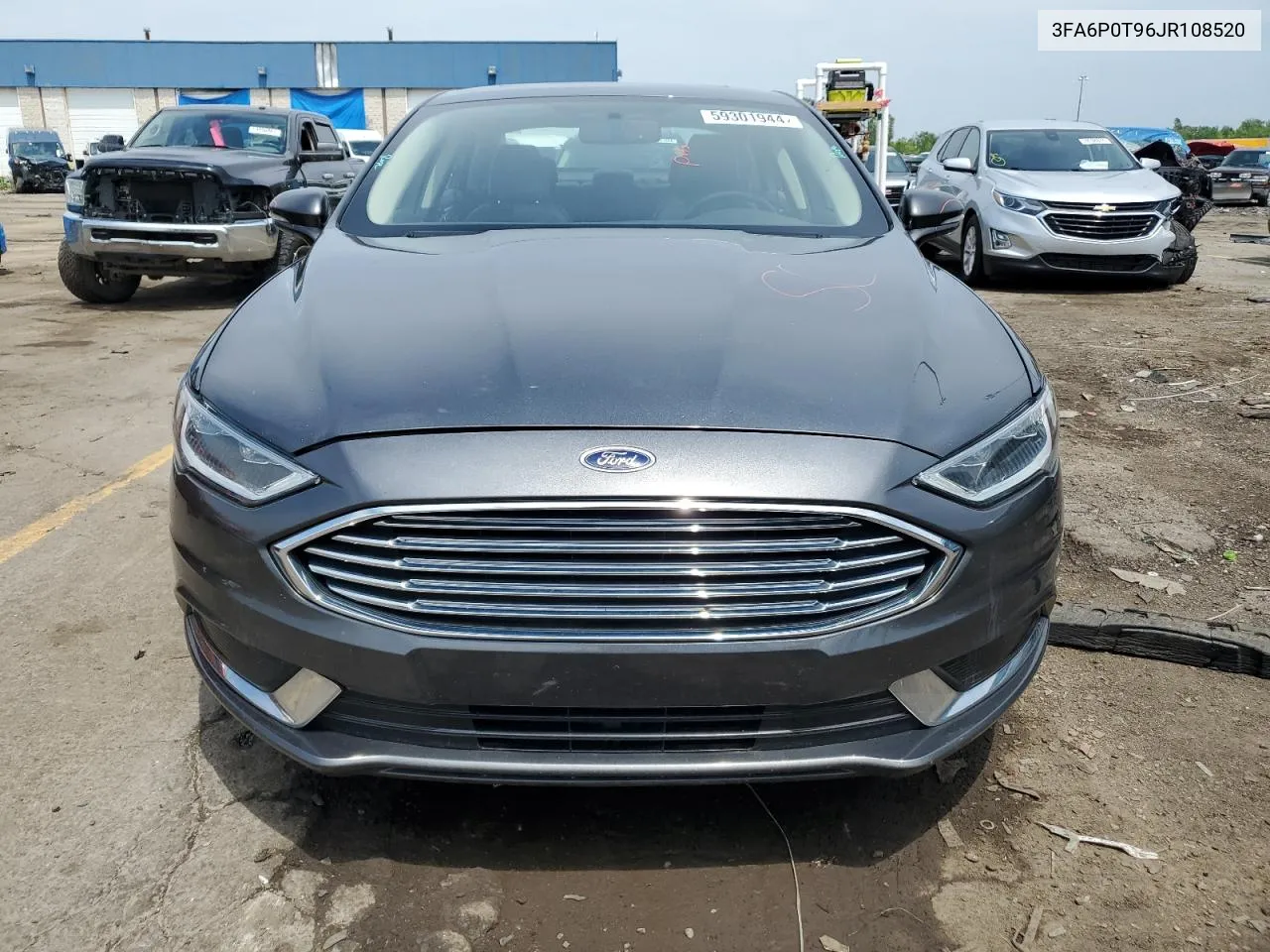 2018 Ford Fusion Se VIN: 3FA6P0T96JR108520 Lot: 59301944