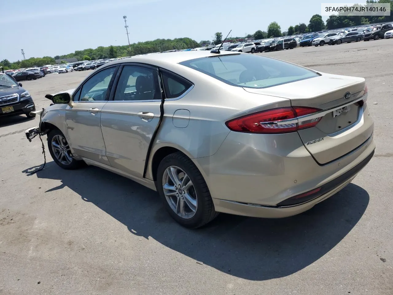 2018 Ford Fusion Se VIN: 3FA6P0H74JR140146 Lot: 59729014