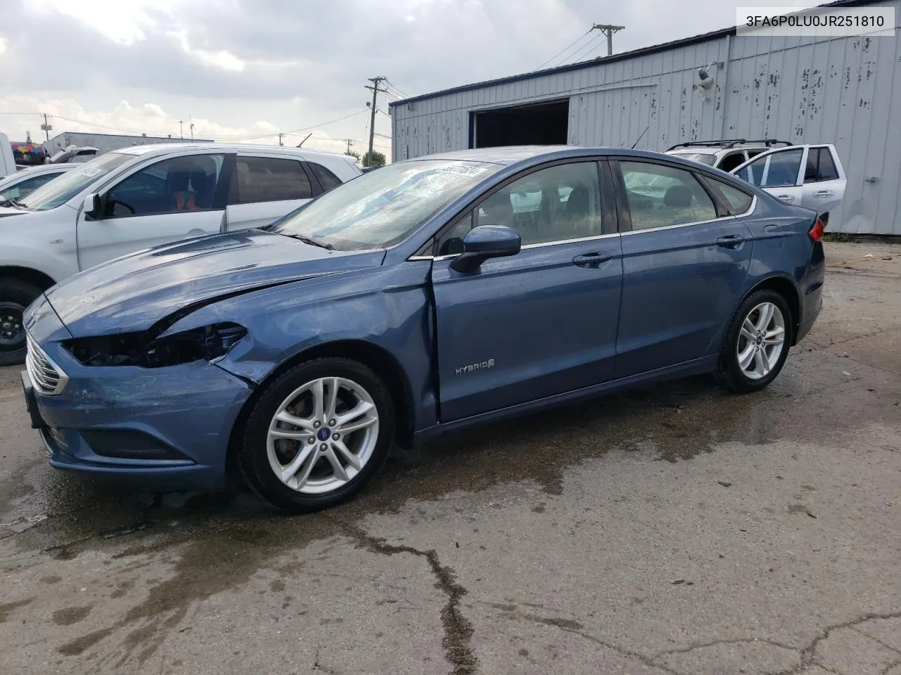 2018 Ford Fusion Se Hybrid VIN: 3FA6P0LU0JR251810 Lot: 59771524