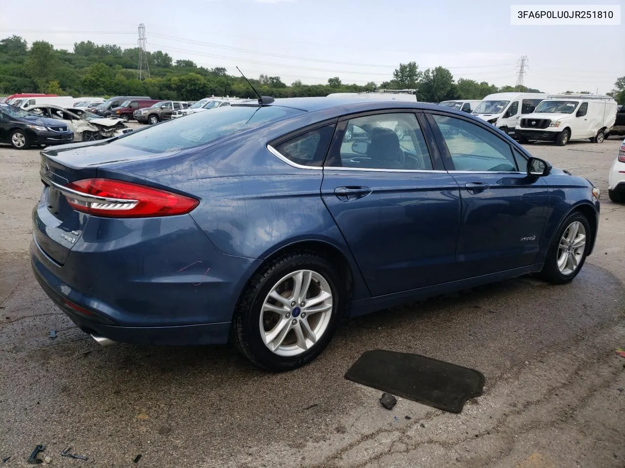 2018 Ford Fusion Se Hybrid VIN: 3FA6P0LU0JR251810 Lot: 59771524