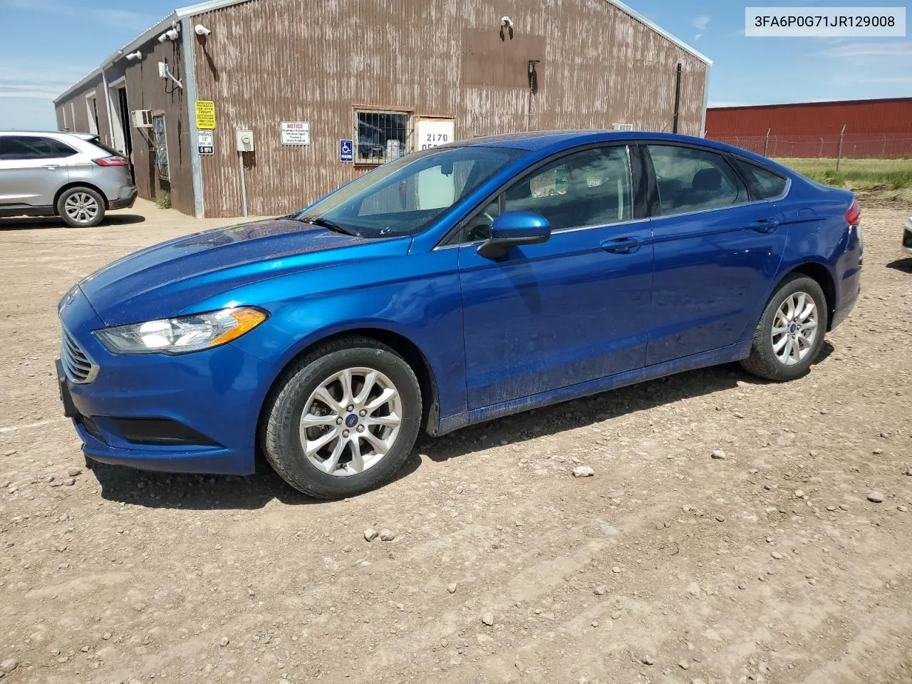 2018 Ford Fusion S VIN: 3FA6P0G71JR129008 Lot: 59860044