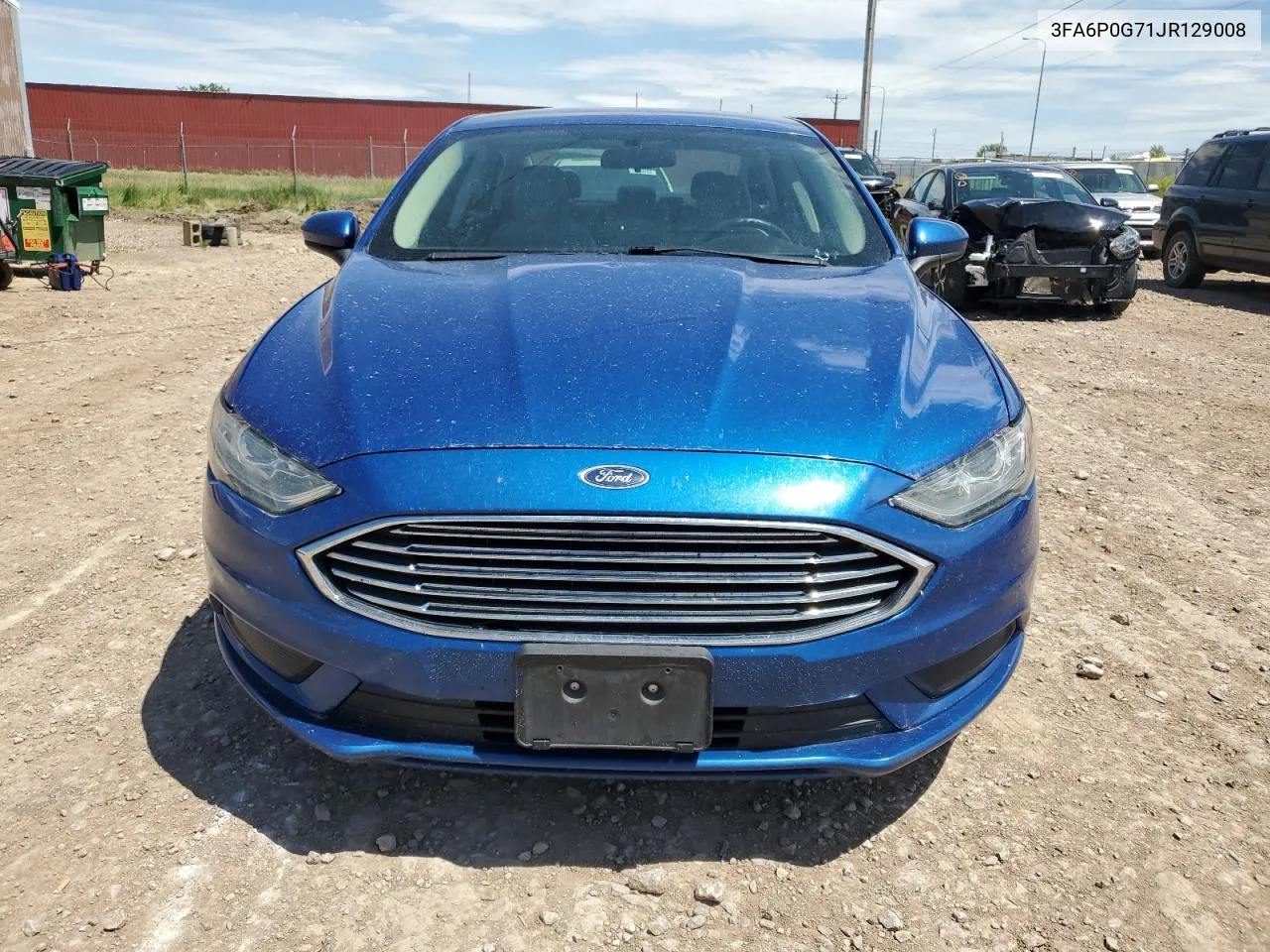 2018 Ford Fusion S VIN: 3FA6P0G71JR129008 Lot: 59860044