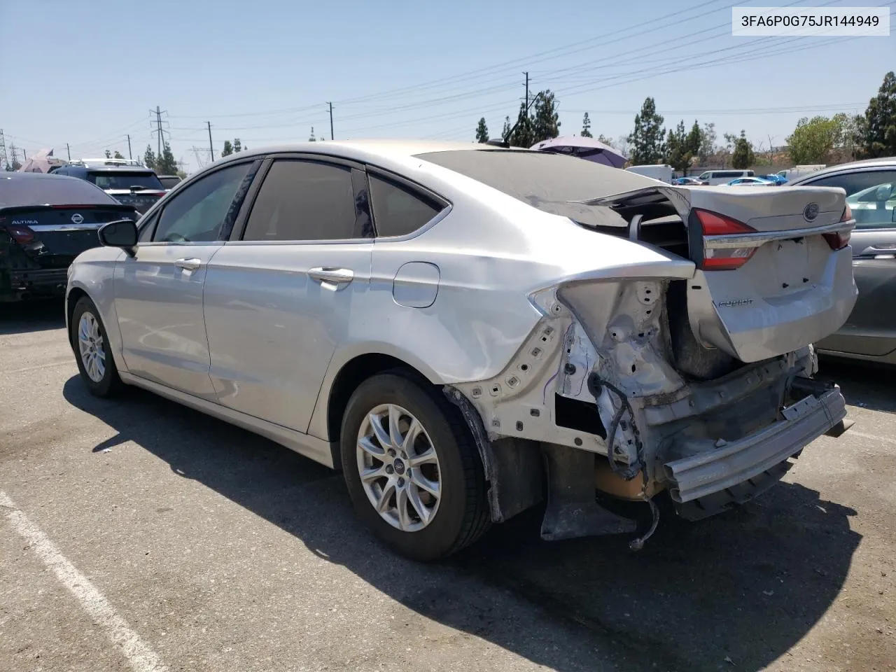 2018 Ford Fusion S VIN: 3FA6P0G75JR144949 Lot: 60617054