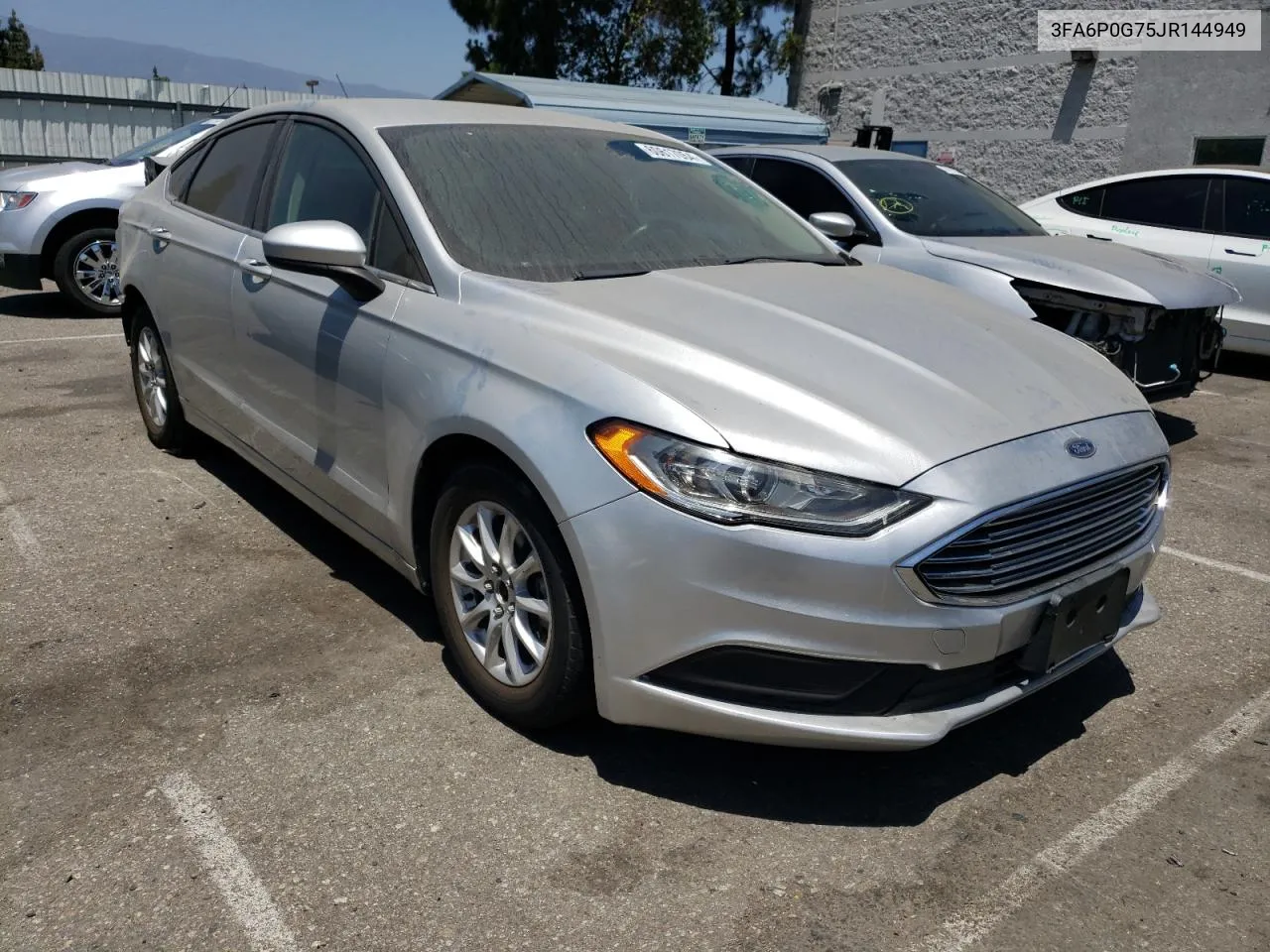 2018 Ford Fusion S VIN: 3FA6P0G75JR144949 Lot: 60617054