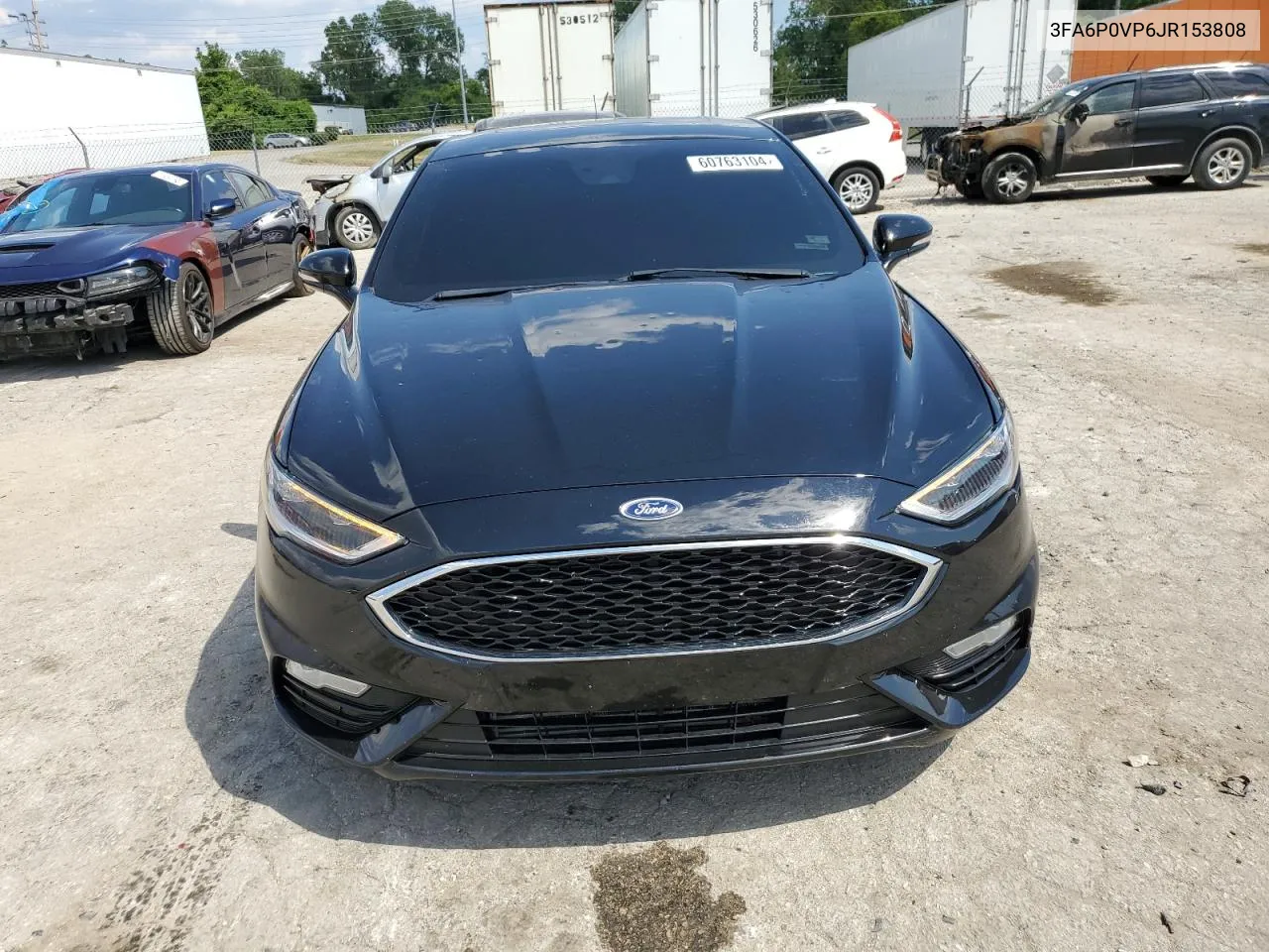 2018 Ford Fusion Sport VIN: 3FA6P0VP6JR153808 Lot: 60763104