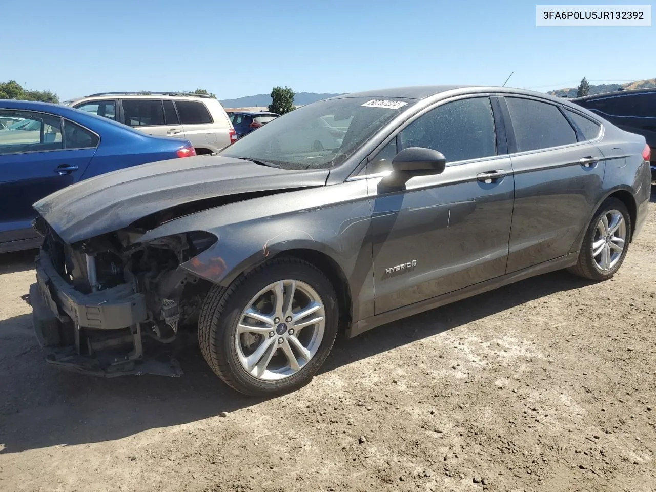 2018 Ford Fusion Se Hybrid VIN: 3FA6P0LU5JR132392 Lot: 60767224