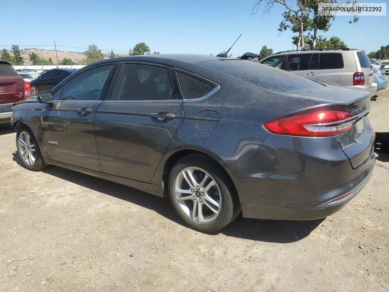 2018 Ford Fusion Se Hybrid VIN: 3FA6P0LU5JR132392 Lot: 60767224