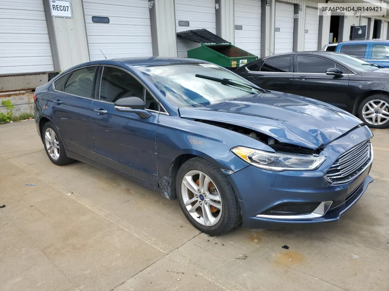 2018 Ford Fusion Se VIN: 3FA6P0HD4JR149421 Lot: 60987814